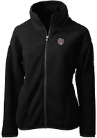 Cutter and Buck LSU Tigers Womens Black Cascade Eco Sherpa Long Sleeve Full Zip Jacket