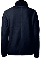 Cutter and Buck Villanova Wildcats Womens Navy Blue Cascade Eco Sherpa Long Sleeve Full Zip Jack..