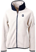 Cutter and Buck Georgetown Hoyas Womens Grey Vault Cascade Sherpa Long Sleeve Full Zip Jacket
