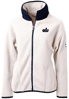 Cutter and Buck Old Dominion Monarchs Womens Grey Cascade Eco Sherpa Long Sleeve Full Zip Jacket