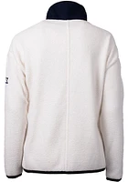 Cutter and Buck Villanova Wildcats Womens Grey Cascade Eco Sherpa Long Sleeve Full Zip Jacket