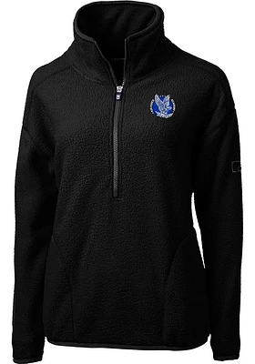 Cutter and Buck Air Force Falcons Womens Black Cascade Eco Sherpa Qtr Zip