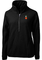Cutter and Buck UCF Knights Womens Black Cascade Eco Sherpa Qtr Zip