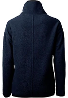 Cutter and Buck Villanova Wildcats Womens Navy Blue Cascade Eco Sherpa Qtr Zip