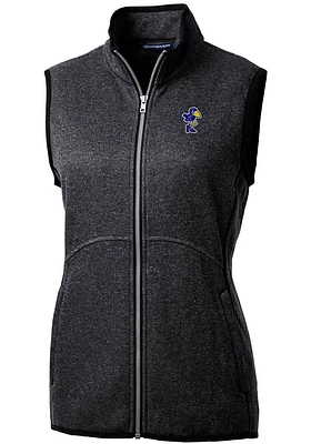 Cutter and Buck Kansas Jayhawks Womens Grey Vault Mainsail Vest