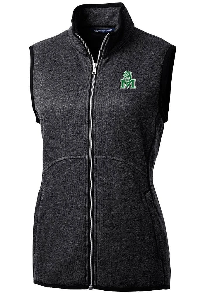 Cutter and Buck Marshall Thundering Herd Womens Grey Vault Mainsail Vest