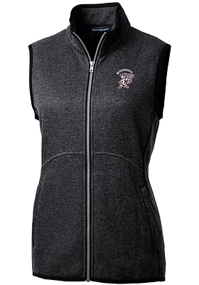 Cutter and Buck Mississippi State Bulldogs Womens Grey Vault Mainsail Vest