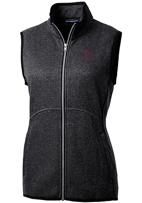 Cutter and Buck Southern Illinois Salukis Womens Grey Vault Mainsail Vest