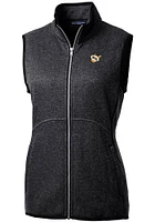 Cutter and Buck West Virginia Mountaineers Womens Grey Vault Mainsail Vest