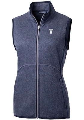 Cutter and Buck Villanova Wildcats Womens Navy Blue Vault Mainsail Vest