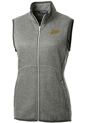 Cutter and Buck George Mason University Womens Grey Vault Mainsail Vest