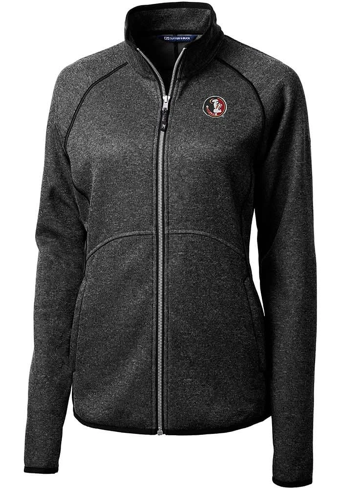 Cutter and Buck Florida State Seminoles Womens Grey Vault Mainsail Light Weight Jacket