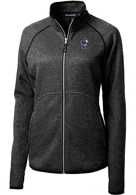 Cutter and Buck Kansas Jayhawks Womens Grey Mainsail Light Weight Jacket