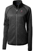 Womens Ohio State Buckeyes Grey Cutter and Buck Vault Mainsail Light Weight Jacket