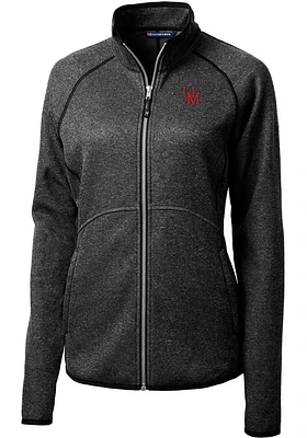 Cutter and Buck Ole Miss Rebels Womens Grey Vault Mainsail Light Weight Jacket