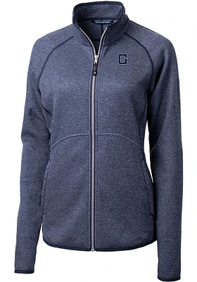 Cutter and Buck Georgetown Hoyas Womens Navy Blue Mainsail Light Weight Jacket