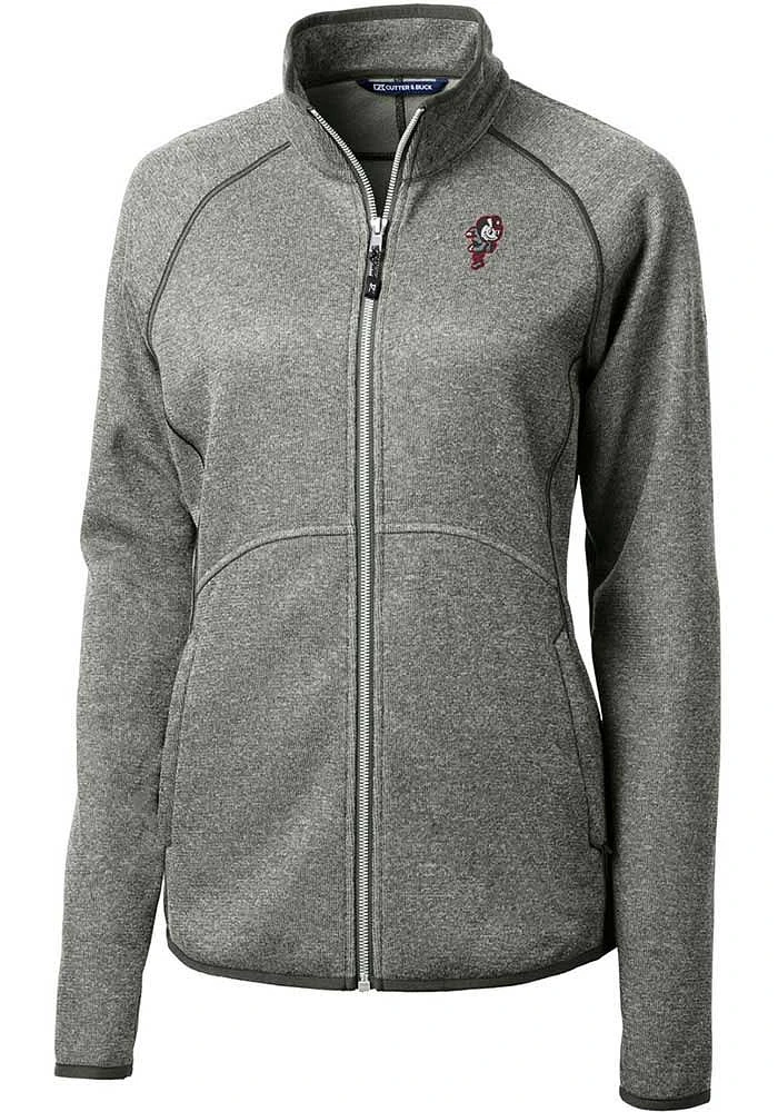 Womens Ohio State Buckeyes Grey Cutter and Buck Mainsail Light Weight Jacket