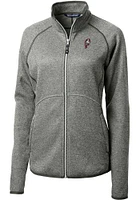 Womens Ohio State Buckeyes Grey Cutter and Buck Mainsail Light Weight Jacket