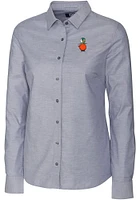 Cutter and Buck UCF Knights Womens Stretch Oxford Long Sleeve Grey Dress Shirt