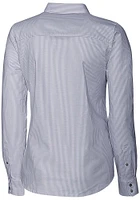 Cutter and Buck Florida Gators Womens Stretch Oxford Stripe Long Sleeve Dress Shirt