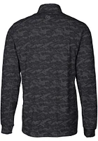 Cutter and Buck Oklahoma State Cowboys Mens Black Traverse Camo Print Big Tall Qtr Zip