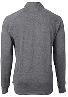 Cutter and Buck Oklahoma State Cowboys Mens Black Wresting Pete Adapt Eco Knit Big Tall Qtr ..