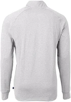 Cutter and Buck Oklahoma State Cowboys Mens Grey Wresting Pete Adapt Eco Knit Big Tall Qtr Z..