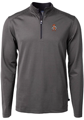 Cutter and Buck Oklahoma State Cowboys Mens Virtue Eco Pique Big Tall Qtr Zip