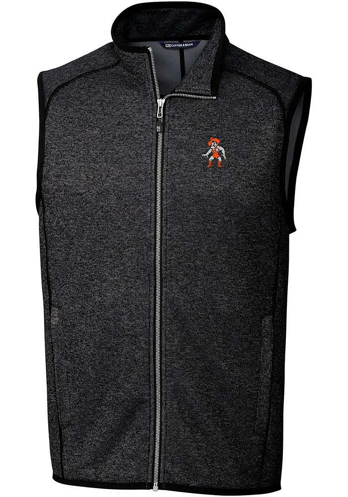 Cutter and Buck Oklahoma State Cowboys Big Tall Grey Mainsail Sweater Vest Mens