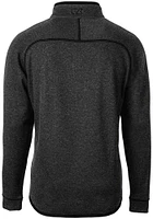 Cutter and Buck Oklahoma State Cowboys Mens Grey Mainsail Sweater Big Tall Qtr Zip