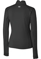 Cutter and Buck Oklahoma State Cowboys Womens Black Traverse Qtr Zip