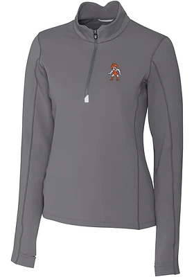 Cutter and Buck Oklahoma State Cowboys Womens Wresting Pete Traverse Qtr Zip