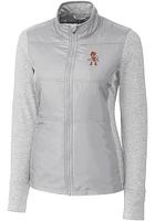 Cutter and Buck Oklahoma State Cowboys Womens Grey Wresting Pete Stealth Medium Weight Jacket