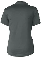 Cutter and Buck Oklahoma State Cowboys Womens Grey Wresting Pete Prospect Short Sleeve Polo Shir..