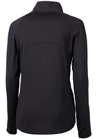Cutter and Buck Oklahoma State Cowboys Womens Black Wresting Pete Adapt Eco Qtr Zip