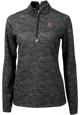 Cutter and Buck Oklahoma State Cowboys Womens Traverse Camo Qtr Zip