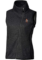 Cutter and Buck Oklahoma State Cowboys Womens Grey Mainsail Asymmetrical Vest
