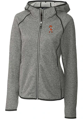 Cutter and Buck Oklahoma State Cowboys Womens Grey Wresting Pete Mainsail Medium Weight Jacket