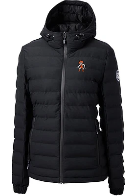 Cutter and Buck Oklahoma State Cowboys Womens Black Wresting Pete Mission Ridge Repreve Filled J..