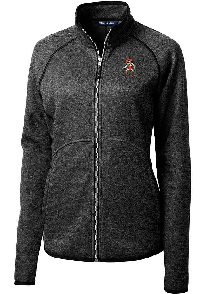 Cutter and Buck Oklahoma State Cowboys Womens Grey Mainsail Light Weight Jacket