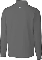 Cutter and Buck Oklahoma State Cowboys Mens Grey Wresting Pete Traverse Big Tall Qtr Zip