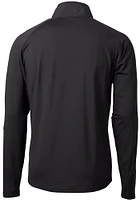 Cutter and Buck Oklahoma State Cowboys Mens Black Adapt Eco Hybrid Long Sleeve Qtr Zip Pullover