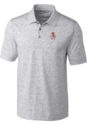 Cutter and Buck Oklahoma State Cowboys Mens Advantage Space Dye Short Sleeve Polo
