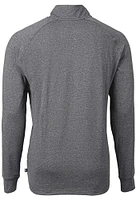 Cutter and Buck Oklahoma State Cowboys Mens Black Wresting Pete Adapt Eco Long Sleeve Qtr Zip Pu..