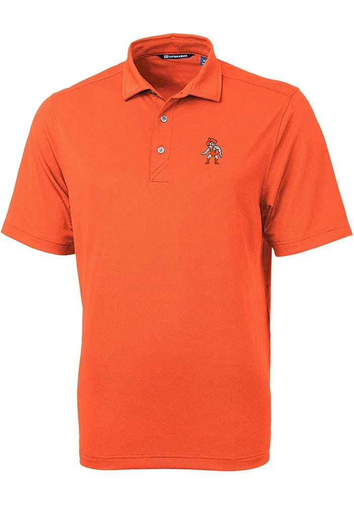 Cutter and Buck Oklahoma State Cowboys Mens Virtue Eco Pique Short Sleeve Polo