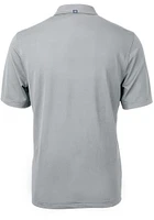 Cutter and Buck Oklahoma State Cowboys Mens Grey Wresting Pete Virtue Eco Pique Short Sleeve Pol..