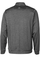 Cutter and Buck Oklahoma State Cowboys Mens Grey Stealth Heathered Long Sleeve Qtr Zip Pullover