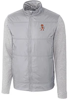Cutter and Buck Oklahoma State Cowboys Mens Grey Wresting Pete Stealth Medium Weight Jacket