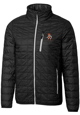 Cutter and Buck Oklahoma State Cowboys Mens Black Rainier PrimaLoft Puffer Filled Jacket