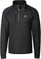 Cutter and Buck Oklahoma State Cowboys Mens Grey Mainsail Long Sleeve Qtr Zip Pullover